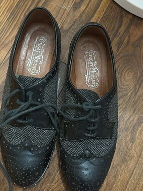 Jeffrey Campbell Women’s Black Wingtip Oxford Shoes
